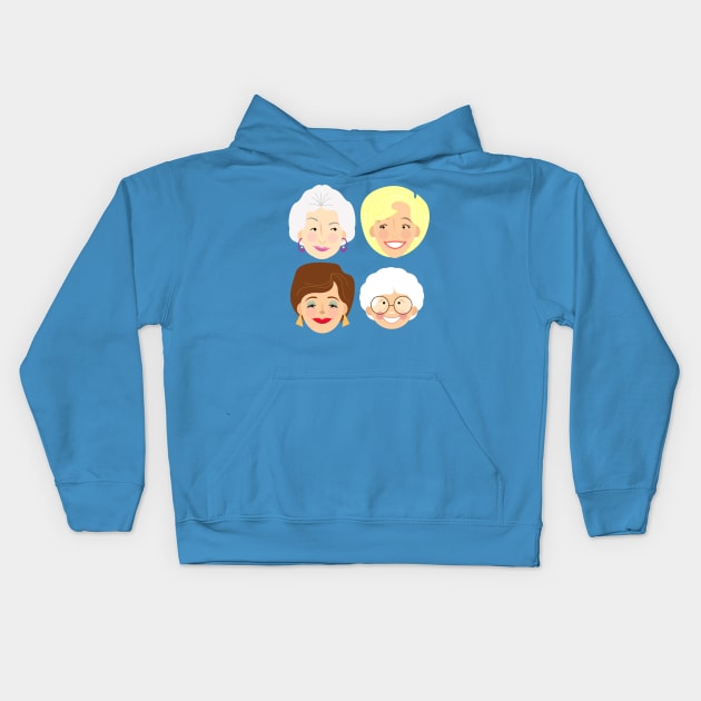 The Golden Girls Kids Hoodie by ChrisPaulFarias